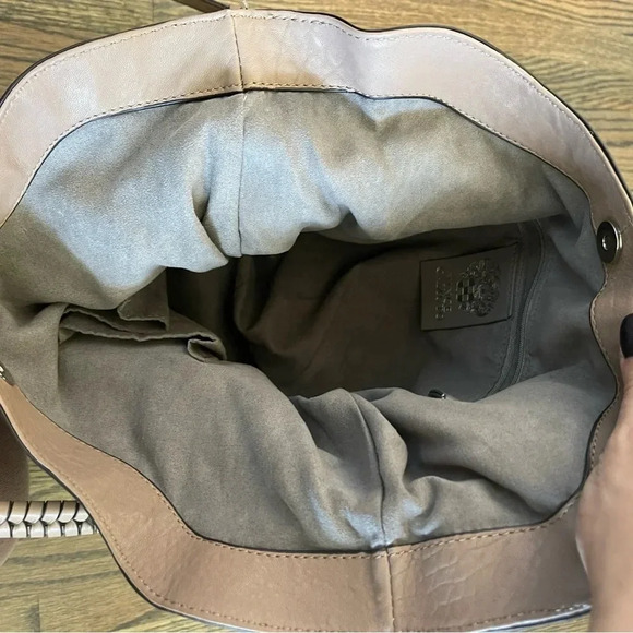 Vince Camuto Myri Convertible Leather Tote Bag in Cashmere color - Picture 6 of 12